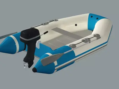YAM 310S - Boat Low Poly 3D Model Low-poly 3D model