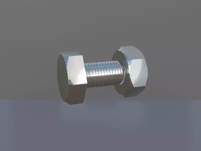 Bolt and Nut 3D model purchase