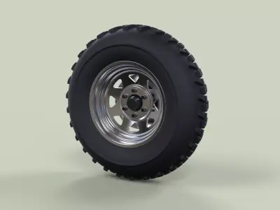 Front wheel for Dune Buggy 2 3D model