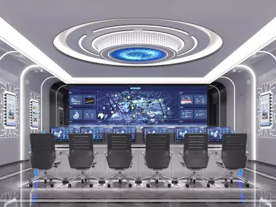 control room 3D model purchase