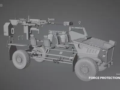 British Force Protection Ocelot 3D model