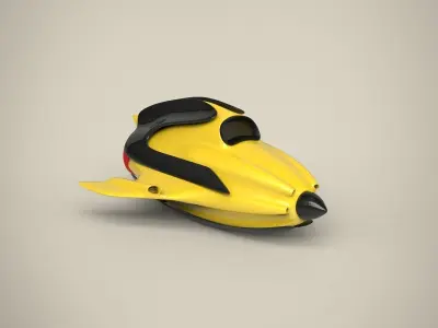 Spacecraft spaceship 3D model