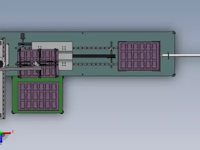 Manipulator automatic loading machine Low-poly 3D model