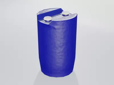 Plastic Tight Head Drum  01 120L Low-poly 3D model