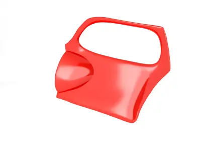 car door cartoon style 3D model