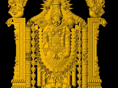 Balaji hindu statue 3D print model