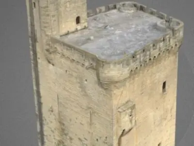 Tower Philippe le Bel Avignon France 3D model
