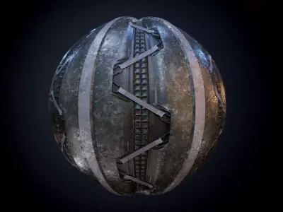 Sci-Fi Military Seamless PBR Texture 53 Texture