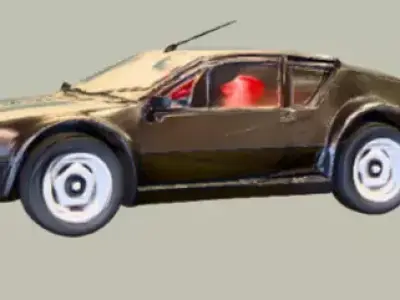 ALPINE A310  Static vehicle prop no rig  no animation 3D model