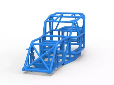 Frame of Mod Lite Race car Scale 1 to 25 3D print model