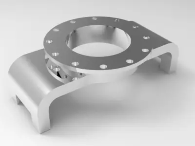 Pieza 2 metal part Free 3D model