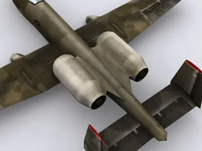Modern military aircrafts pack Low-poly 3D model