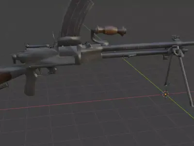 weapon type99 Low-poly 3D model