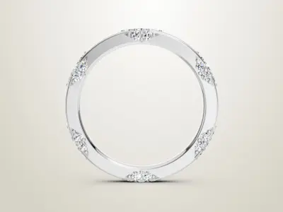 Michael b wedding rings 3D print model