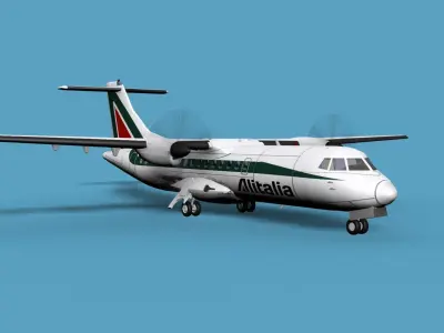 ATR  ATR-42-500 Alitalia 3D model