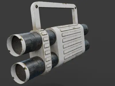 Multi Frequency Spotlight Glow Rod Low-poly 3D model