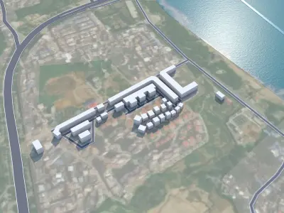 Guiping Guigang Guangxi China 20km Free low-poly 3D model