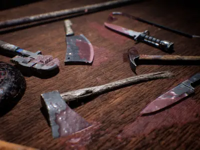Melee Weapons  20 Assets Low-poly 3D model