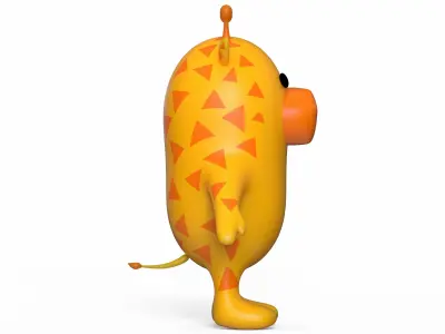 Giraffe Stylized Low-poly 3D model