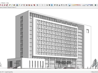 Sketchup Building Z3 3D model