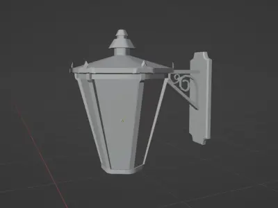 Wall Lamp Free low-poly 3D model