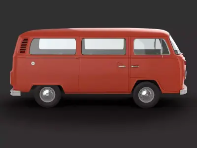 VW T2 Minibus 3D model
