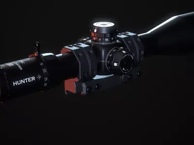 Sniper Scope Low-poly 3D model buy