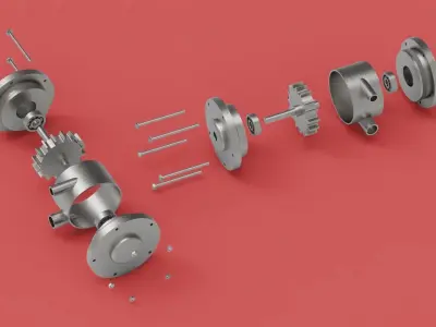 Air Motor 3D model