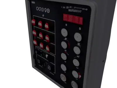 Futuristic Industrial Control Panel 3D model