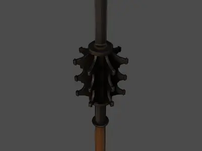 Grand mace Low-poly 3D model