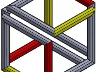 Infinity cube 3D model