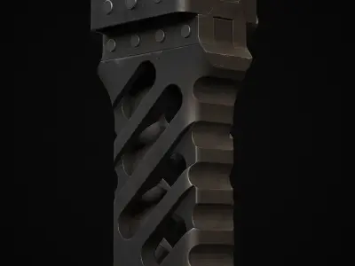 Foregrip Low-poly 3D model