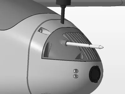 DJI O3 and O4 Pro Air Units support 2024 - for Talon-1400 v2 3D print model