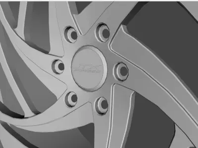 WHEEL BASED on JXT FORGED REVOLT 3D model