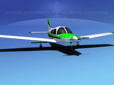 Piper Warrior II 3D model 14