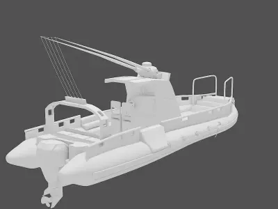 Military Boat  3D model