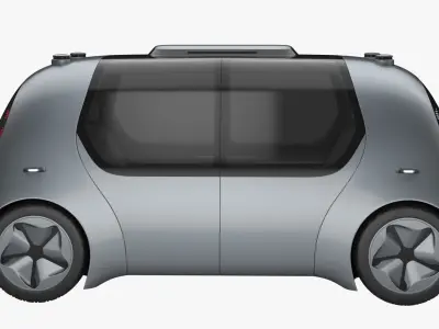 Self-Driving Shuttle Concept 3D model purchase