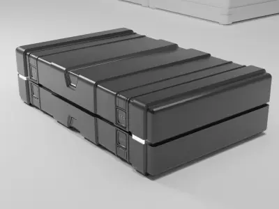 Sci-Fi Crate 7 Low-poly 3D model