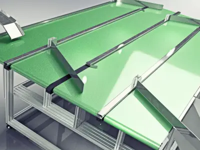 Industrial Conveyor 3D model