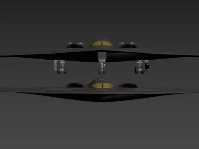 B2-Stealth CXC Low-poly 3D model