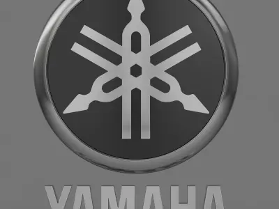 Yamaha Logo 3D model by 3dlogoman