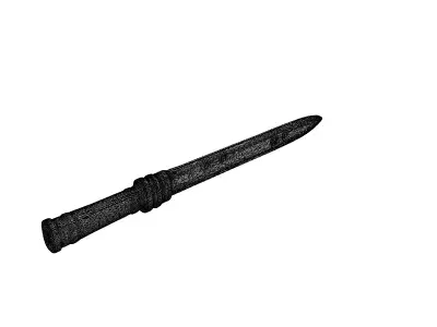 SciFi Industrial Combat Blade Low-poly 3D model