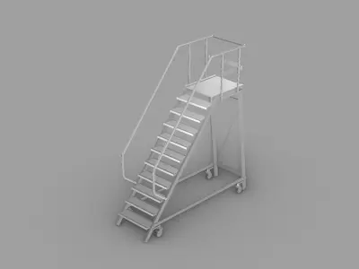 Rolling Ladder Free 3D model