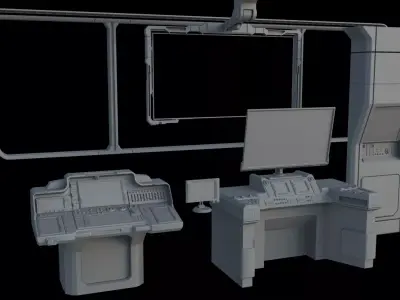 Sci-Fi Control Panels 3D model