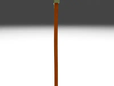 Military Axe Low-poly 3D model