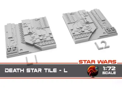 Death Star Tile   Type L 3D print model