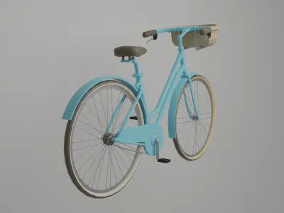 Bicycle Low-poly 3D model get