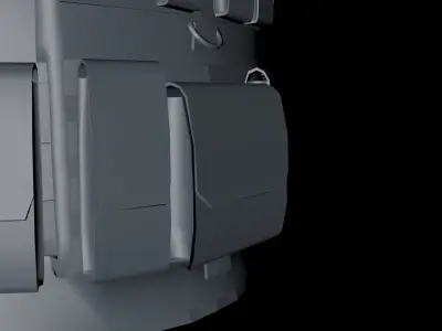 Bulletproof Vest Shield  Low-poly 3D model