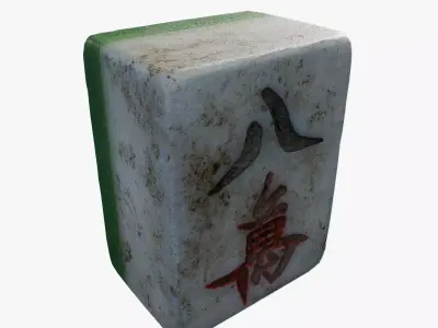 Anydrafts Mahjong 01 Low-poly 3D model