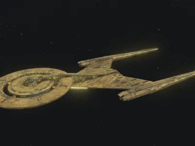 48USS Discovery 3D model